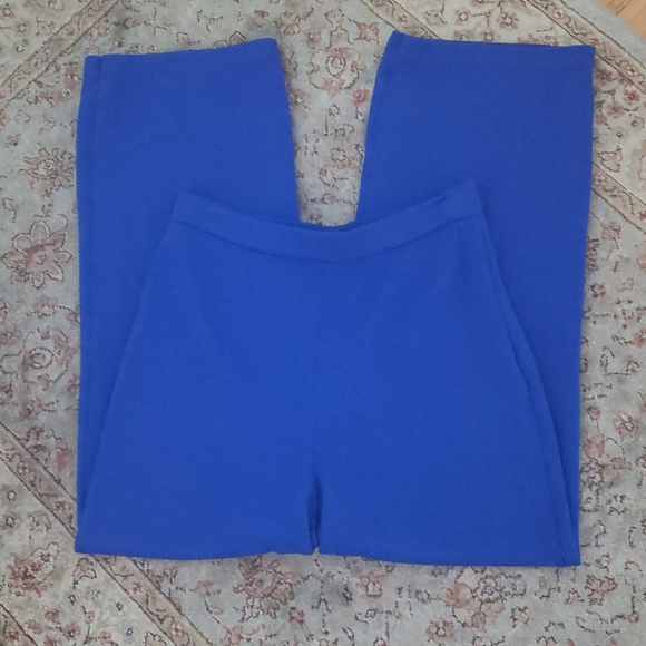 St John Colletction Pants - St John Collection Santana Knit Royal Blue pants 8